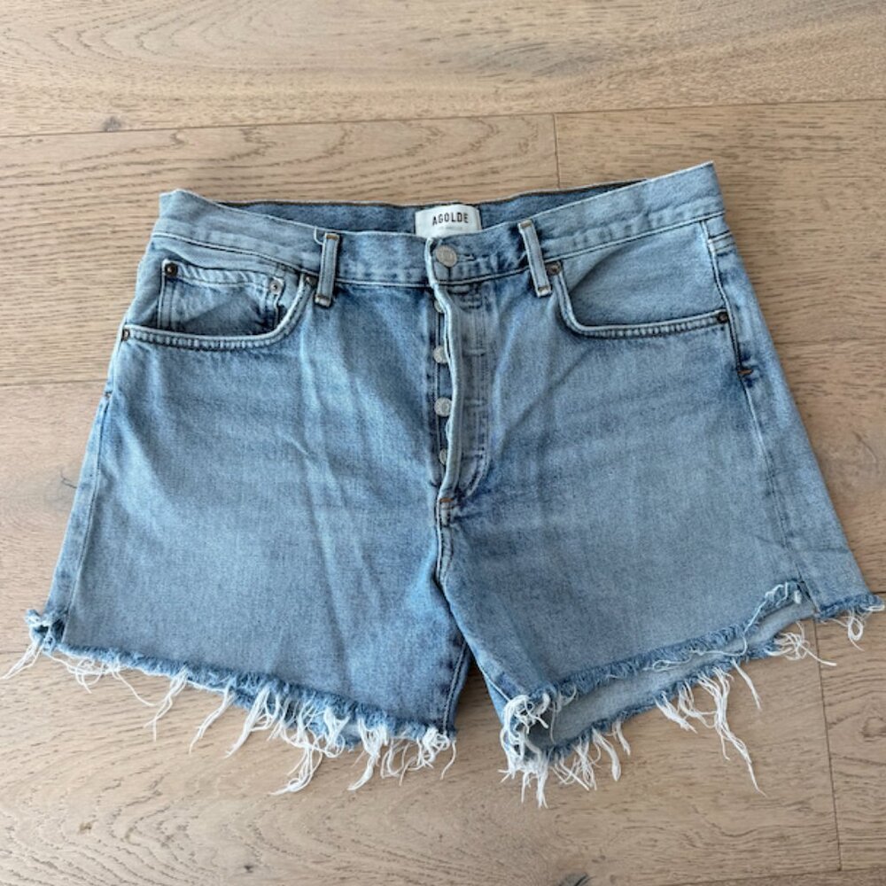Agolde Reese Denim Jean Shorts Size 30